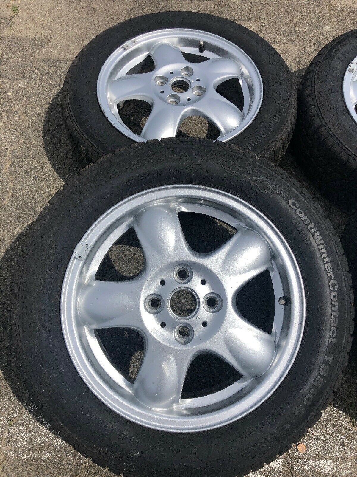 ORIG Mini Cooper R56 R50 Alufelgen 5 Star Winterreifen 175 65 R15 84T TN 6768498