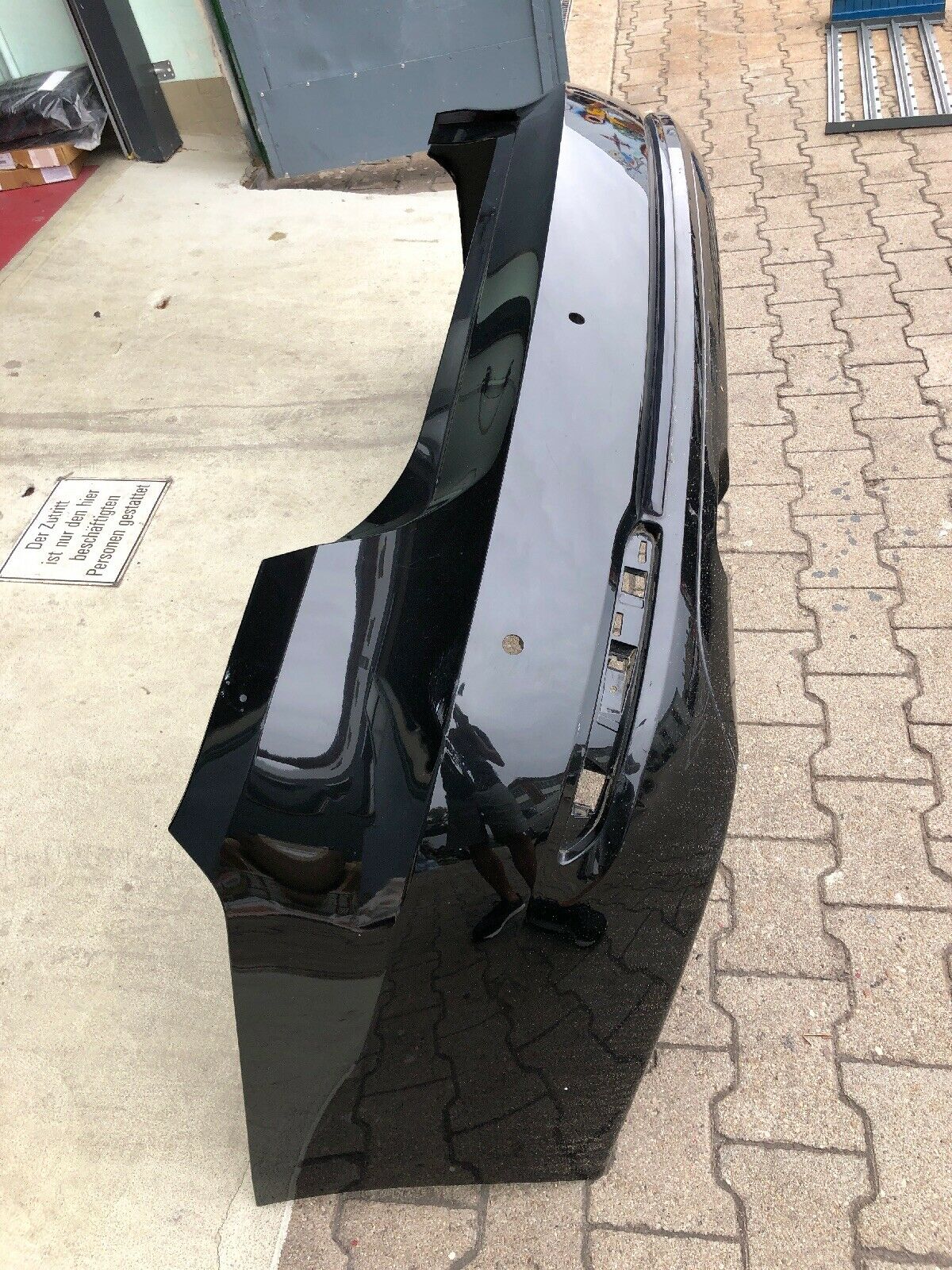 BMW F34 GT VFL Stoßstange Limousine hinten PDC 6 Zylinder 2 Flutig Sport Lines