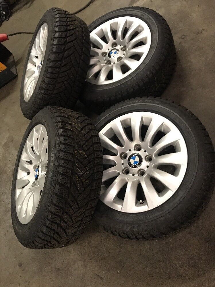 BMW E90 E91 LCI Alufelgen Styling 282 DUNLOP 205 55 R16 91H 6783628 WINTERREIFEN