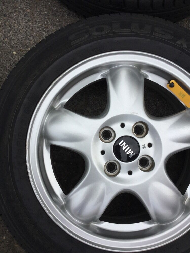 ORIG Mini Cooper R56 R50 Alufelgen 5 Star Sommerreifen 175 65 R15 84T TN 6768498