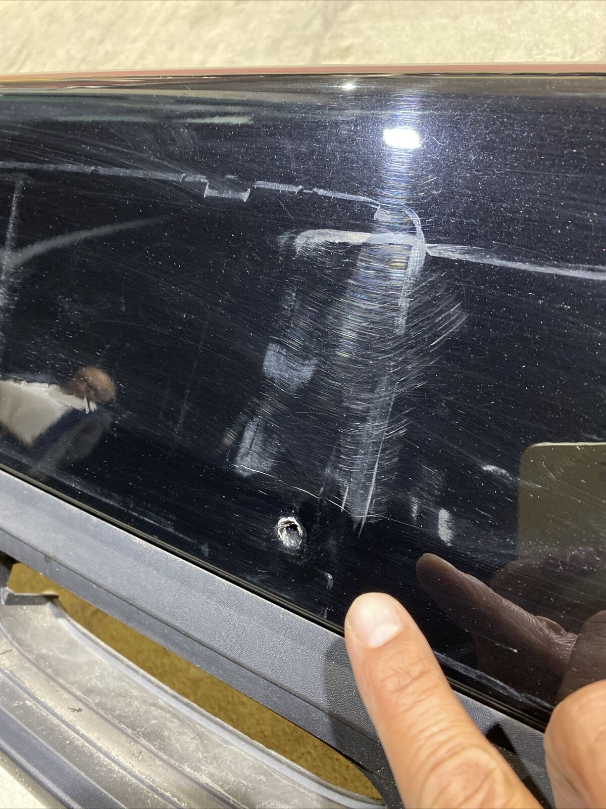ORIGINAL MINI COOPER ONE F56 Stoßstange hinten 7300837 mit PDC SPOILER