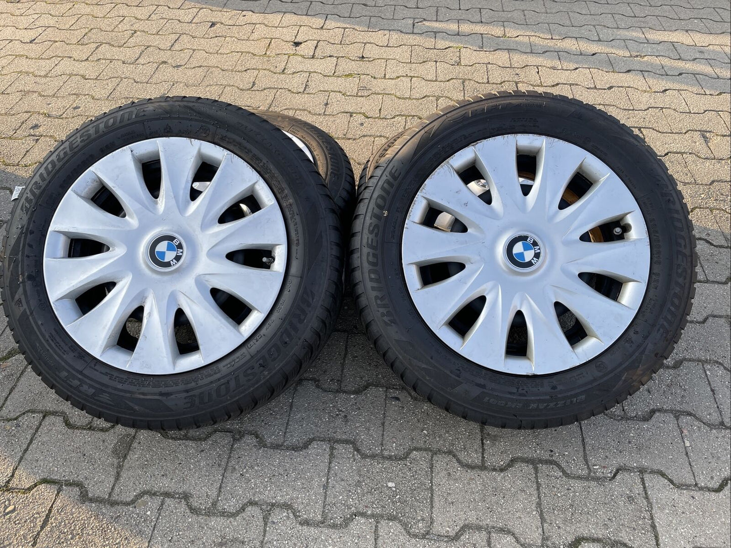 BMW F30 F31 Bridgestone RSC Winterreifen RDCI SENSOREN 205 60 R16 92H RADKAPPEN