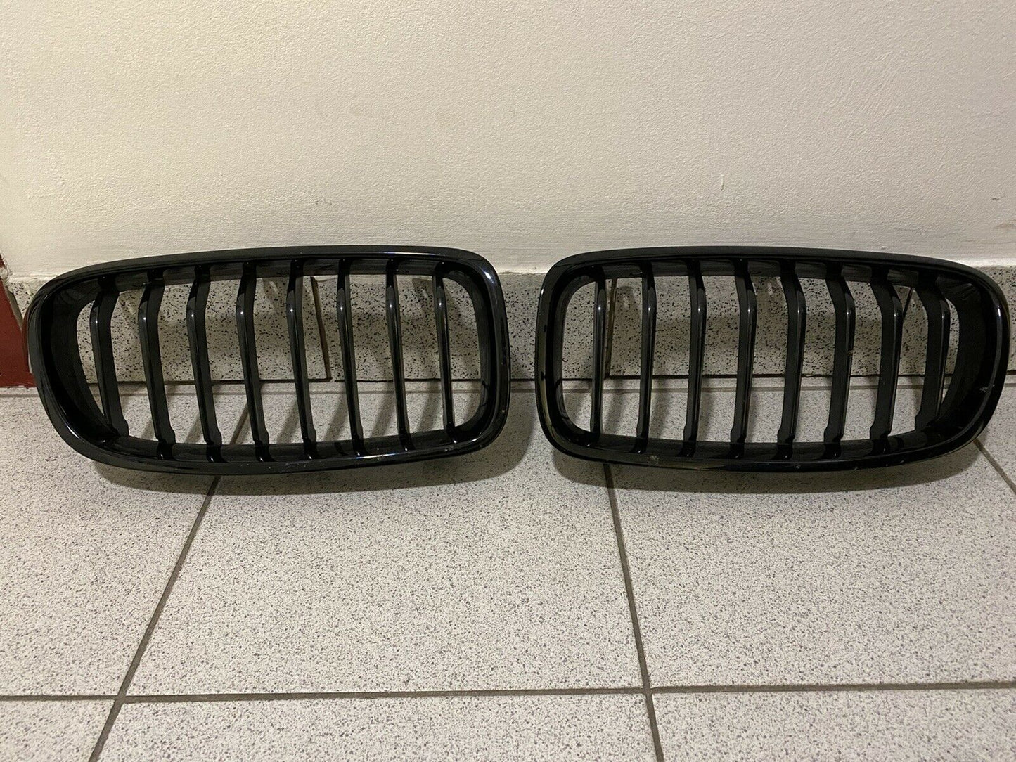 BMW M Performance F30 F31 Stoßstange Ziergitter Nieren Schwarz 2240475 & 2240778
