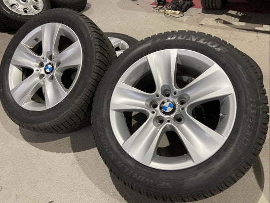 BMW F10 F11 Styling 327 Alufelgen WINTERREIFEN DUNLOP 225 55 R17 97H RSC 6790172