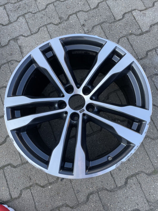 1x BMW X5 F15 X6 F16 ALUFELGE M468 ANTHRAZIT 7846788 VORDERACHSE M PAKET