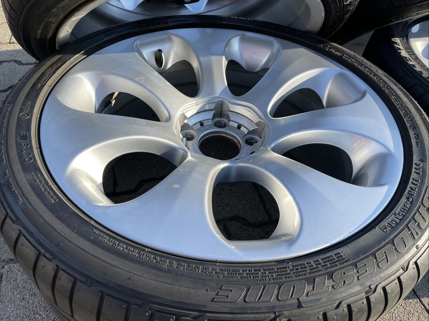 BMW E63 E64 ALUFELGEN Styling 121 TN 6760629 & 6760630 SOMMERREIFEN BRIDGESTONE