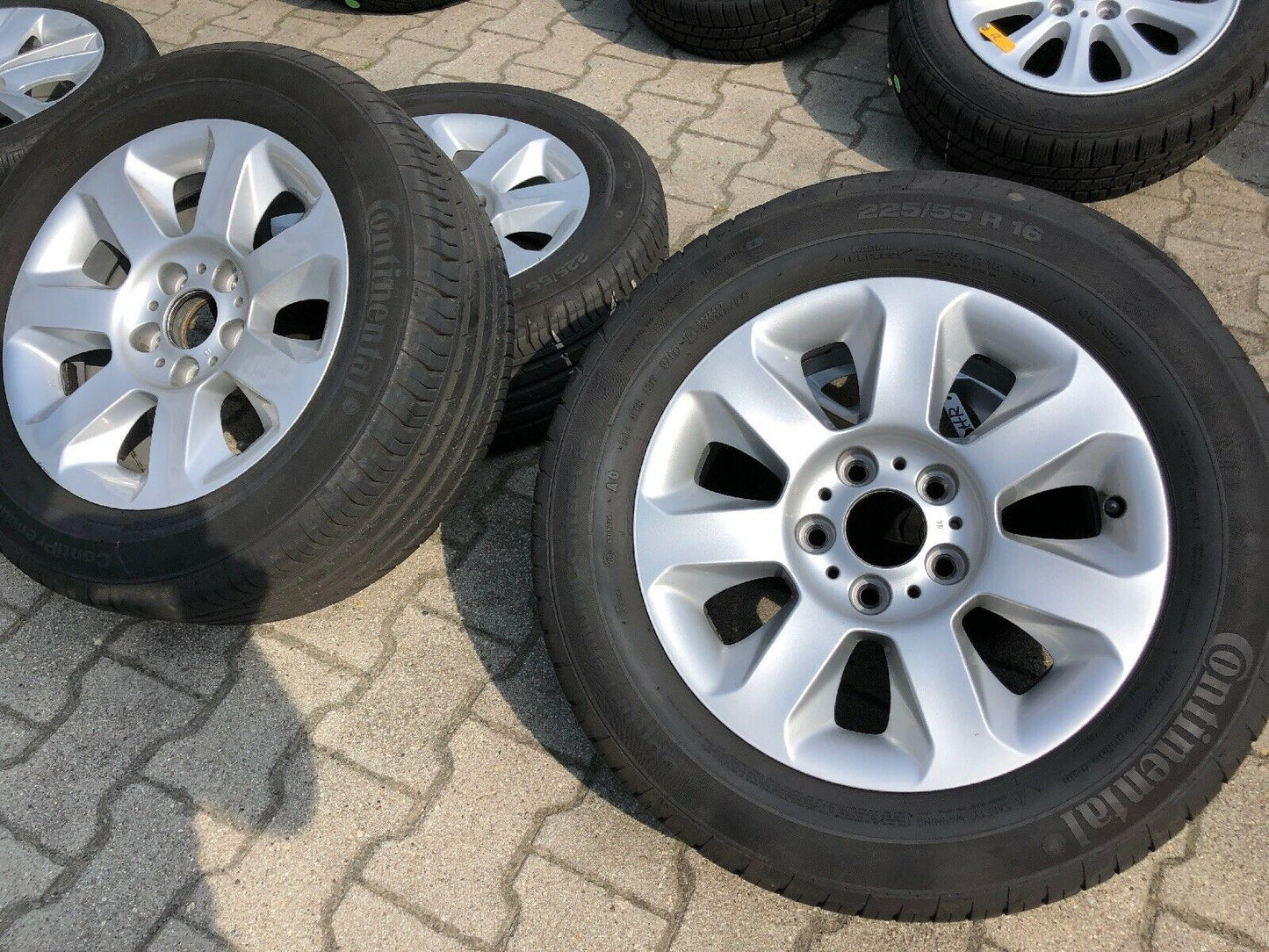 BMW E60 E61 ALUFELGEN Styling 115 CONTI SOMMERREIFEN 225 55 R16 95Y TN 6758774