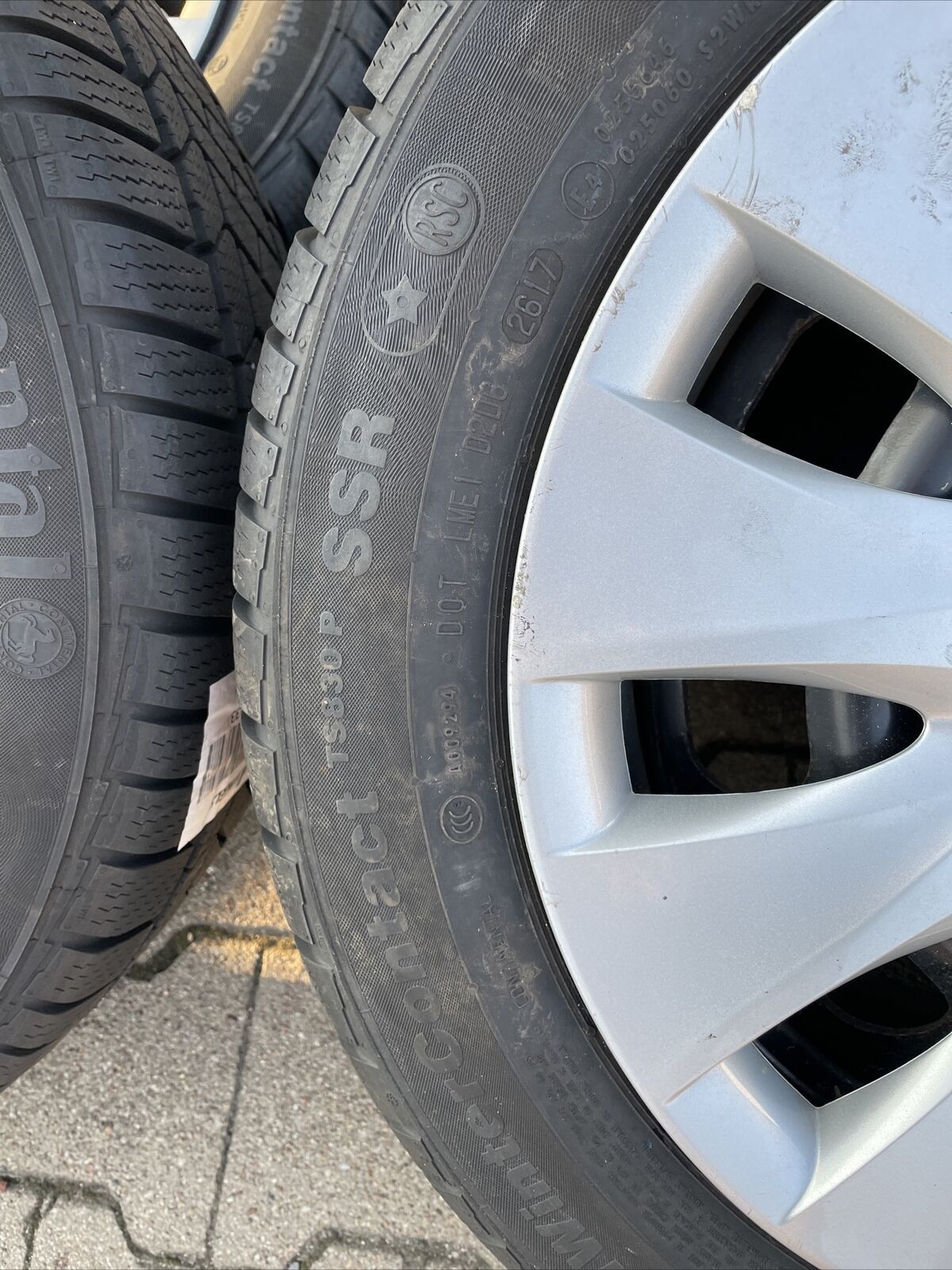 BMW F20 F21 F22 WINTERREIFEN 195 55 R16 87H Continental RDCI SENSOREN RADKAPPEN