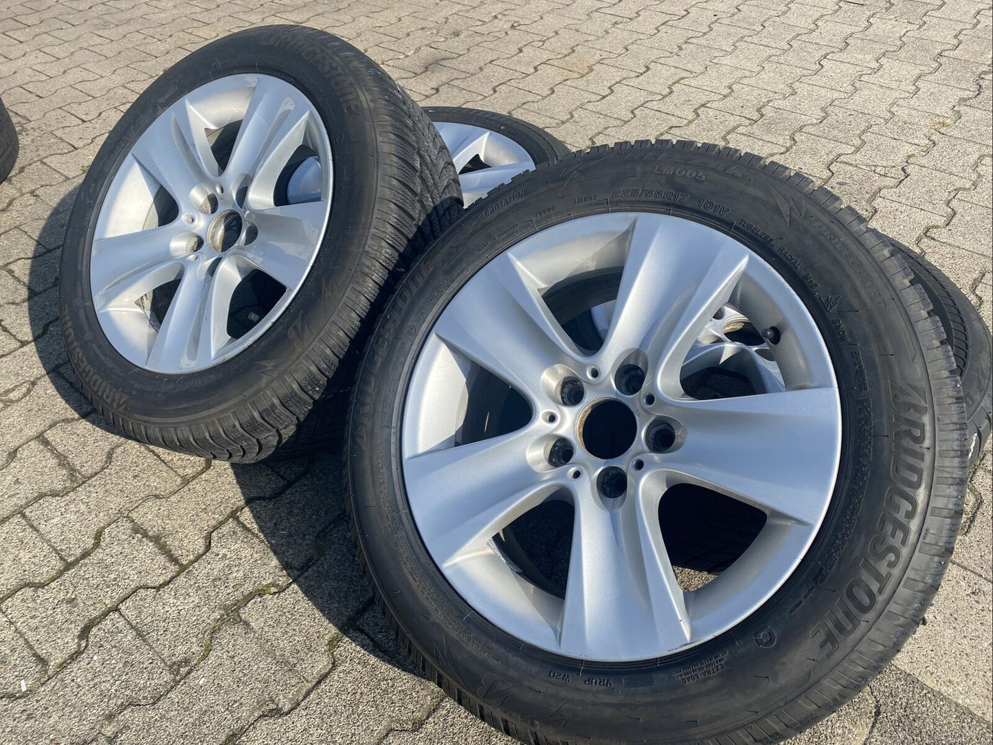 BMW F10 F12 Styling 327 Alufelgen WINTERREIFEN BRIDGEST. 225 55 R17 101V 6790172