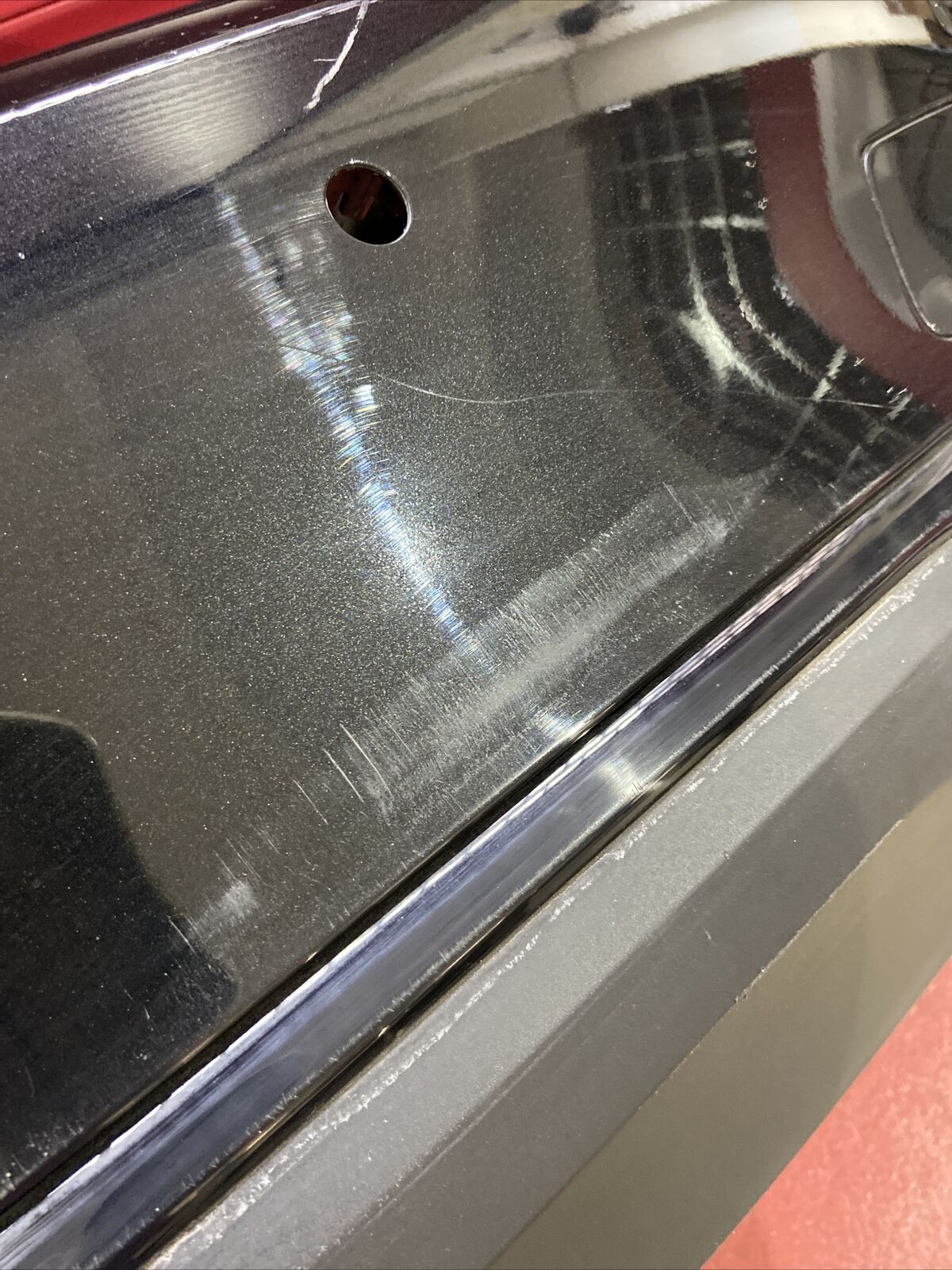 BMW G30 LCI Stoßstange hinten 9498613 inkl 3x Führung links rechts mitte